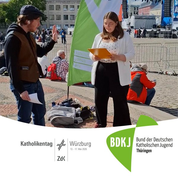 Titelbild: Glaube trifft Politik - BDKJ auf dem Katholikentag in Würzburg!